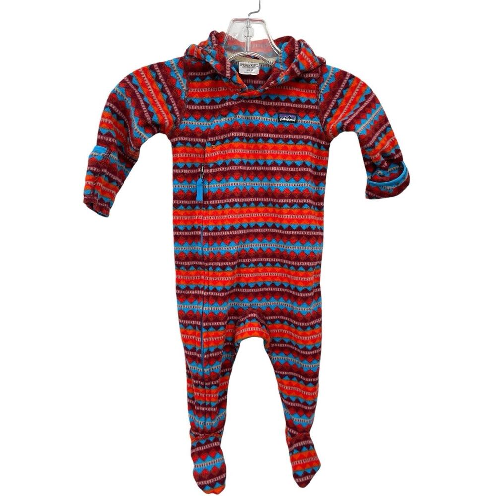 Patagonia Kids Red and Blue Patterned Jacket